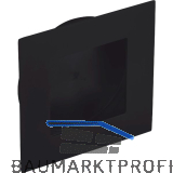 Muschelgriff Eros Breite 70 mm, Einlass � 59 mm, Edelstahl schwarz matt