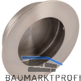 Muschelgriff Edana II � 65 mm, Einlass � 51 mm, Edelstahl geb�rstet