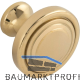 Knopf Perdix � 27 mm, Tiefe 23 mm, Messing poliert