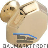 Knopf Pluto B 33 mm, H 33 mm, Tiefe 25 mm, Messing poliert