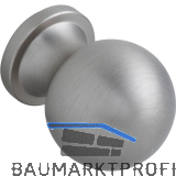 Knopf Isse � 20 mm, Tiefe 26 mm, Messing Edelstahl Effekt