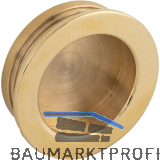 Muschelgriff Ogma � 39 mm, Einlass � 35 mm, Messing poliert