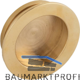 Muschelgriff Ogma � 48,5 mm, Einlass � 41 mm, Messing poliert