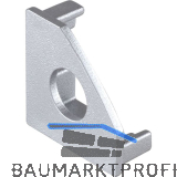 BILTON Endkappe BLine-S COR mit Bohrung, alufarbig