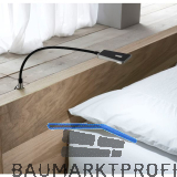 L&S Bettpaneelleuchte Area Light mit Dimmfunktion, schwarz, 24 V/DC