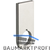 CINETTO Schrankrohrlager Mittelst�ck zu Schrankrohr rund, Aluminium silberfarbig