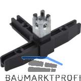 ALUMIS Smartcube Eckknoten 4sh mit Stellfu� Zamak schwarz