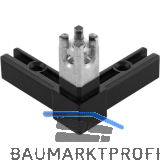 ALUMIS Smartcube Eckknoten 3s Zamak schwarz