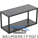 ALUMIS Regal-Set ALUMIS Smartcube 900 x 350 mm Alu schwarz/Spanplatten schwarz