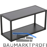 ALUMIS Regal-Set ALUMIS Smartcube 1200 x 350 mm Alu schwarz/Spanplatten schwarz