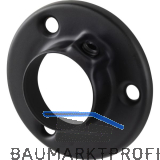 Wandscheibe 1-teilig 25 mm Stahl schwarz lackiert