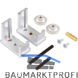 ALU-STYLE GP System Befestigungsset Decke-Boden alufarbig