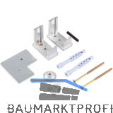 ALU-STYLE GP System Befestigungsset Wand-Boden alufarbig