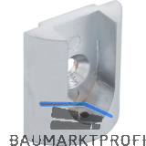 ALU-STYLE GP System Oval Schrankrohrlager alufarbig