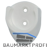 Schrankrohrlager Rund 1 � 19 mm, Kunststoff wei�