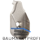 Schrankrohrlager Oval 1 f�r Schrankrohr, 2 St�tzzapfen � 5 mm, Zink vernickelt