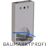 Schrankrohrlager Alexander - 80 x 12 x 40 mm, Zamak alufarbig