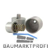 Schrankrohrlager Pressto Schrankrohr � 25 mm, Zamak alufarbig