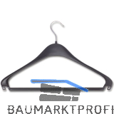 Kleiderb�gel Sopdu starr, mit Hosensteg und 2 Rockhackerl, Kunststoff schwarz