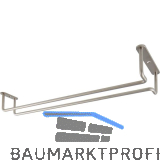 Bar-Gl�serhalterung 365 mm Messing vernickelt matt