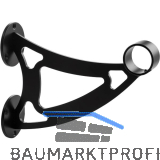 Bar-Reling Wandst�tze mit Diagonalstrebe Linz f�r Rohr-� 38 mm, Stahl Schwarz