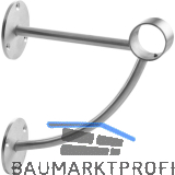POHL Bar-Fu�reling Wandst�tze mit Diagonalstrebe Edelstahl geschliffen