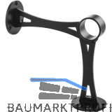 Bar-Reling Boden-Wandst�tze Linz f�r Rohr-� 38 mm, Stahl Schwarz