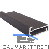 ALUMIS Alurahmenprofil breit, L�nge 2500 per Stange, schwarz matt eloxiert