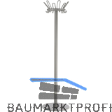 Standgarderobe Larga H�he 1830 mm, Stahl silberfarbig beschichtet