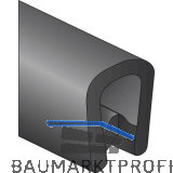 Kantenschutzprofil 14,5x10mm Rolle 100 m, Kunststoff schwarz