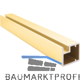 ALUMIS Alurahmenprofil schmal, L�nge 2500 per Stange, messing matt eloxiert