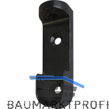 ITALIANA FERRAMENTA Schrankrohrlager Oval 6 f�r Schrankrohr 30x15 mm, schwarz