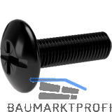 Spezialschraube SO Oval 4/5/6, f�r Schrankrohrlager, M6 x 20mm, Stahl schwarz