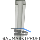 ALUMIS Vorhang-Laufschiene einfach 6000 mm Aluminium silber eloxiert