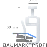 LEHA Liftgleiter Karniese Kopf rund Kunststoff wei�