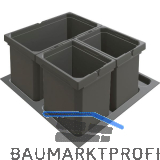 VS ENVI Free Plus Abfalltrennsystem KB 600/H�he 216 mm 1 x 13/2 x 6 L Lava