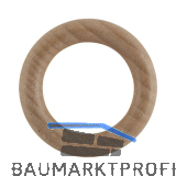 LEHA Vorhangring Holz Eiche hell lackiert