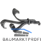 Ziertst�ck 254 Rustikal 190 mm Schmiedeeisen schwarz