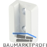 Schrankrohrlager Ninos, Zamak wei� matt lackiert