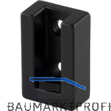 Schrankrohrlager Ninos, Zamak schwarz matt lackiert