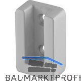 Schrankrohrlager Ninos, Zamak silber lackiert