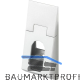 Schrankrohrlager Niobe, Zamak matt chrom lackiert