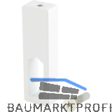 Schrankrohrlager - Mitteltr�ger Ninos, Aluminium wei� matt lackiert