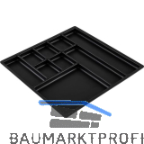 Einsatzschale 277 x 277 x 17 mm, Kunststoff schwarz