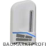 Selbstklebehaken f�r Vitragenstangen, Stift � 2 mm, Kunststoff wei�