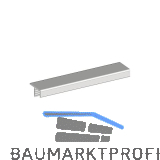 ALUMIS Frontrahmenprofil 1 zum Einnuten 5000 mm Aluminium silber eloxiert