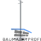 Garderobenst�nder 0984 mit 4 Haken und Schirmring, H�he 1670 mm, Edelstahl/Stahl