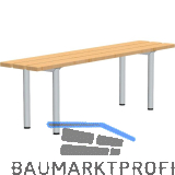 RONTEC Sitzbank freistehend 1000 mm Alu natur eloxiert