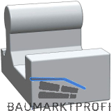 RONTEC Bilderschienen-Traghaken Aluminium natur eloxiert