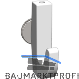 RONTEC Bilderschienen-Klemm-Bilderhaken 7 kg Aluminium vernickelt